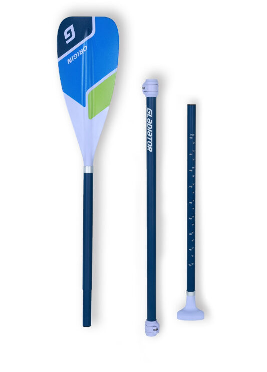 Gladiator Origin Paddle 3-piece fibreglass shaft with a nylon blade paddle (green)